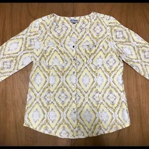 Linen Button Down Blouse